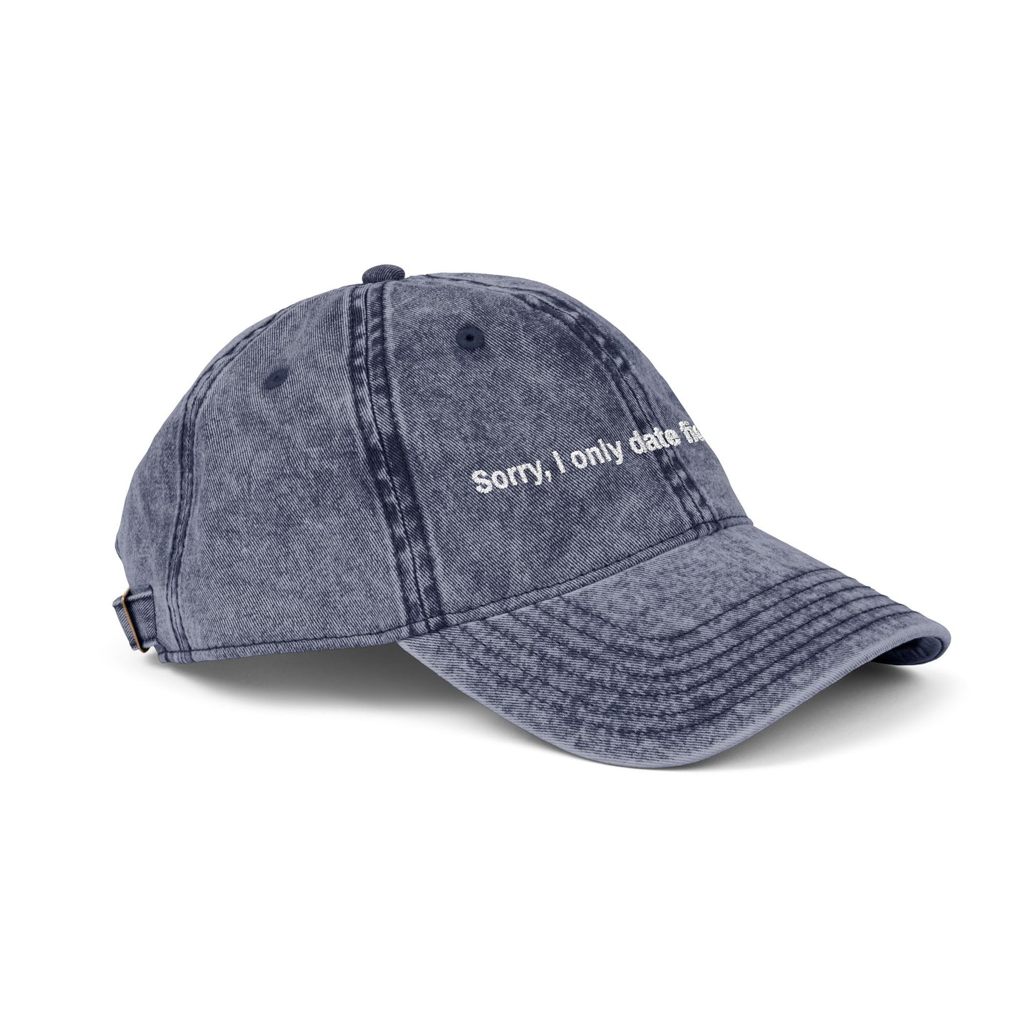 "Sorry, I only date fictional men" - Vintage Embroidered Cap