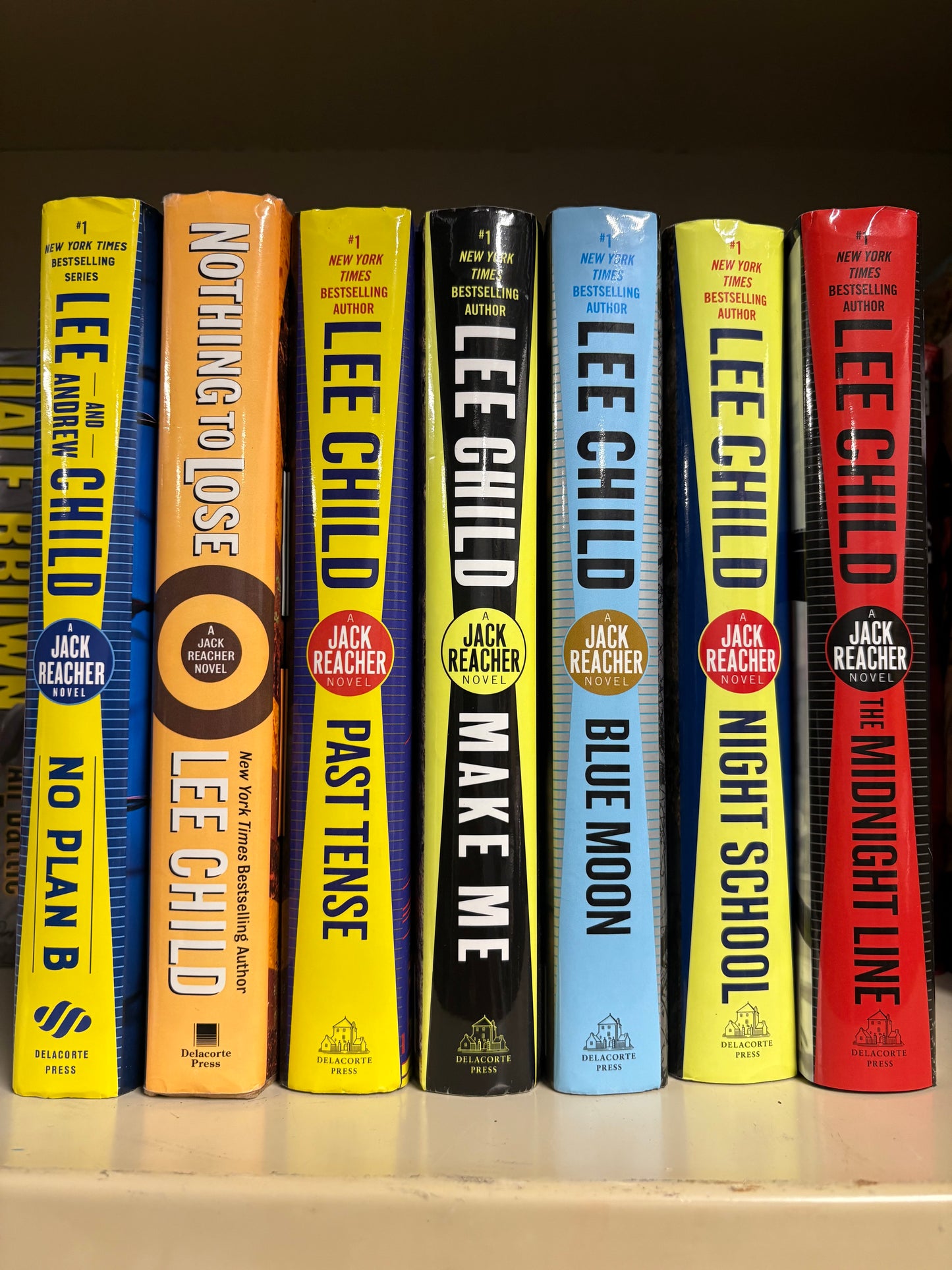 Lee Child Jack Reacher Series Lot Of 7 Hardcover Books -All First Edition