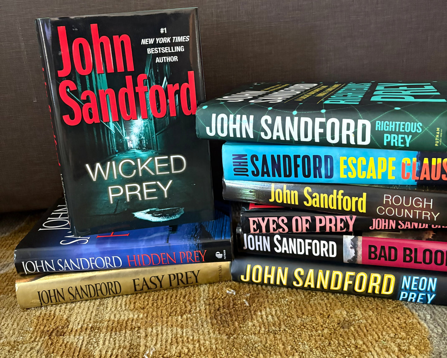John Sandford Book Lot Of 9 Hardcover Thriller Suspense Crime