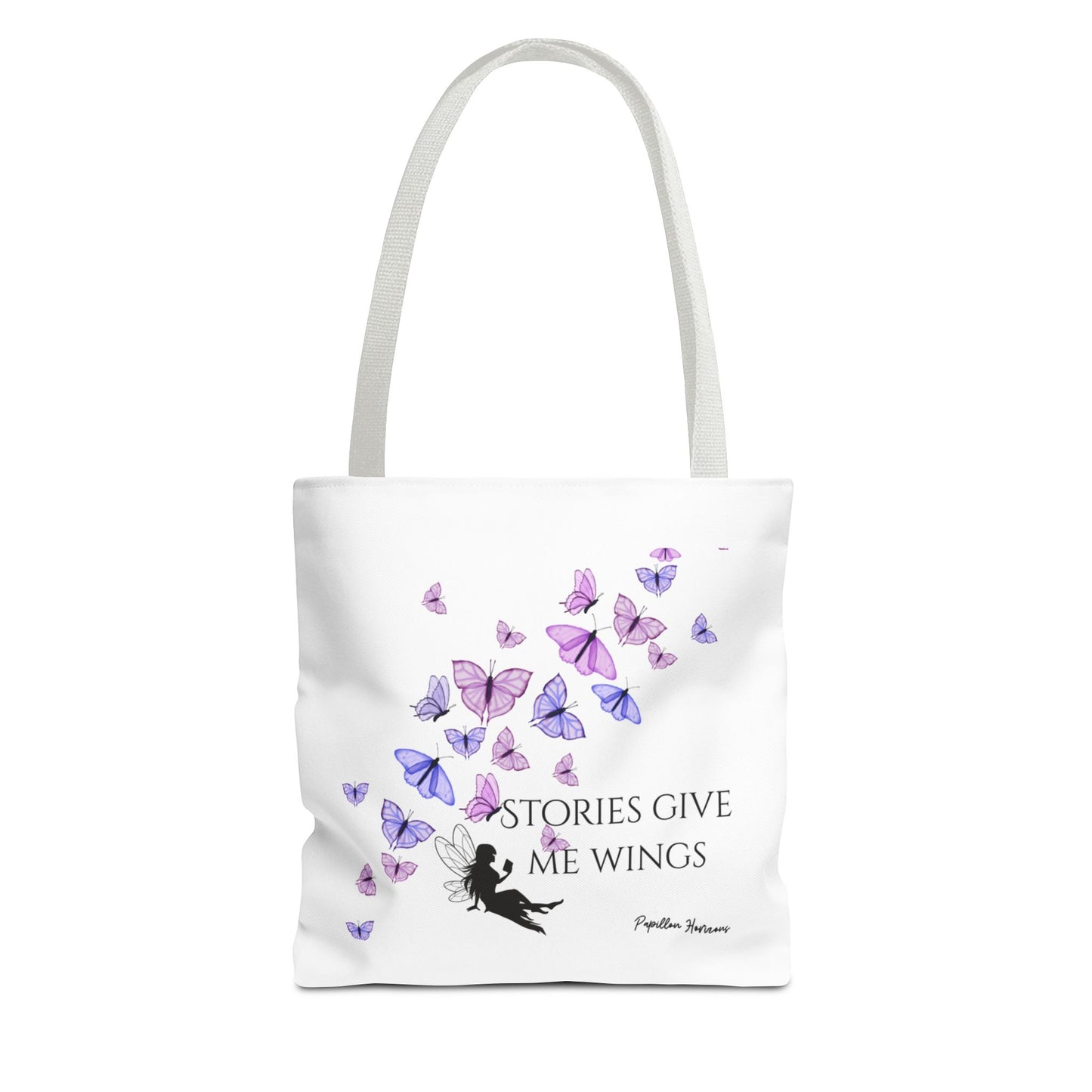 Inspirational Butterfly Quote Tote Bag, Perfect Gift for Book Lovers, Stylish Everyday Tote