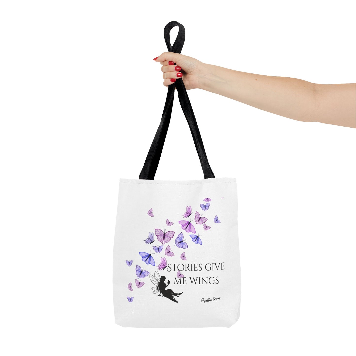 Inspirational Butterfly Quote Tote Bag, Perfect Gift for Book Lovers, Stylish Everyday Tote