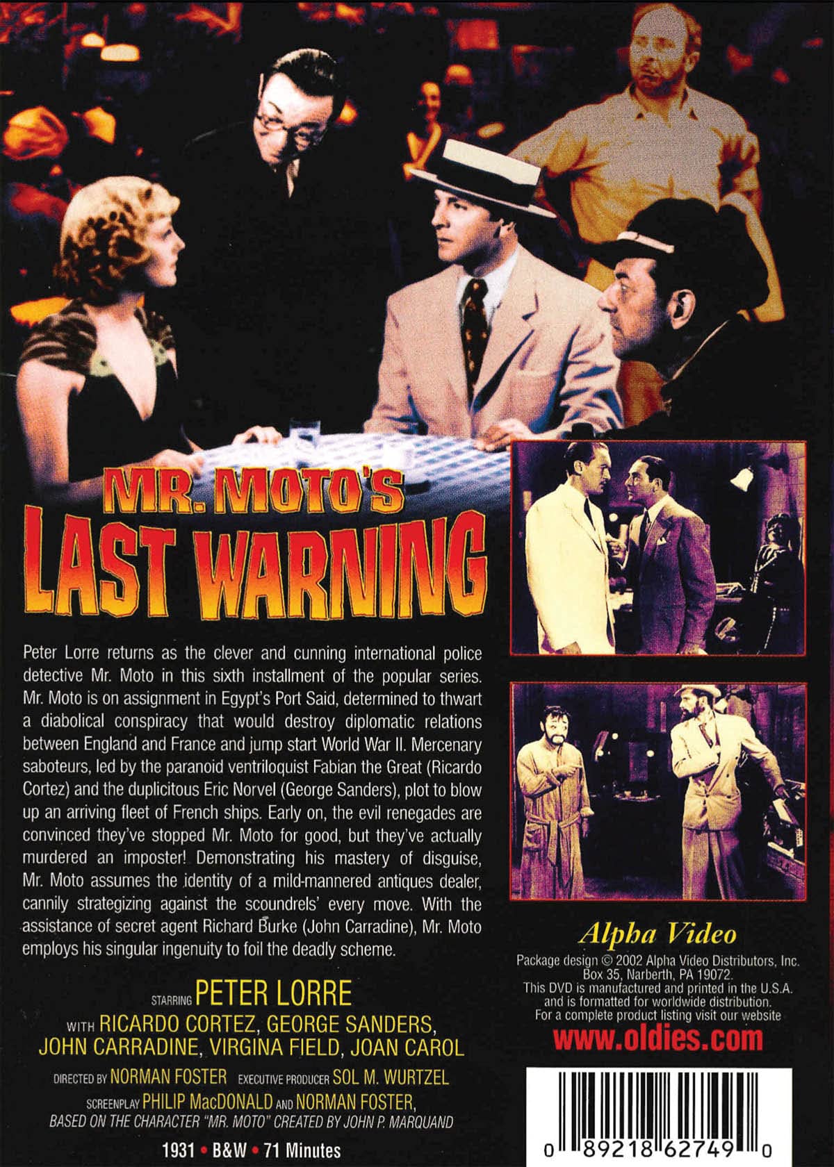 Mr. Moto's Last Warning