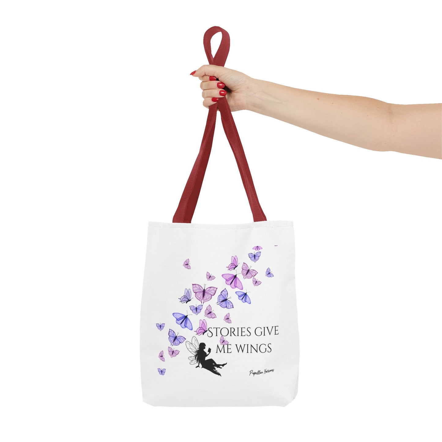 Inspirational Butterfly Quote Tote Bag, Perfect Gift for Book Lovers, Stylish Everyday Tote