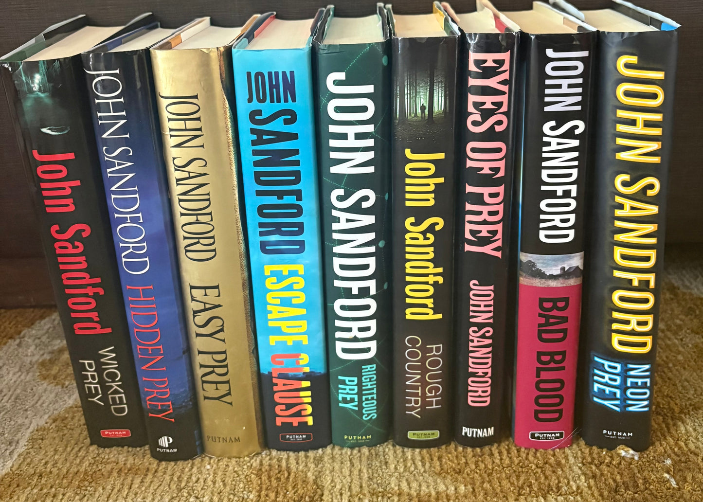 John Sandford Book Lot Of 9 Hardcover Thriller Suspense Crime