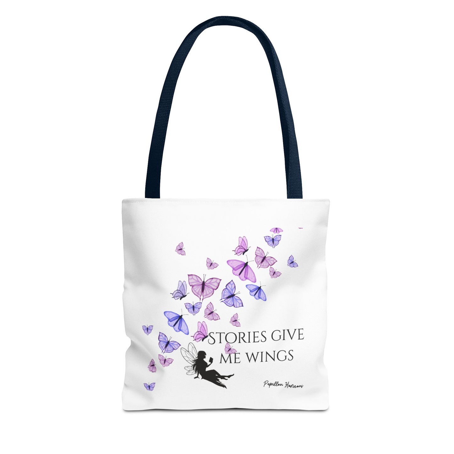 Inspirational Butterfly Quote Tote Bag, Perfect Gift for Book Lovers, Stylish Everyday Tote