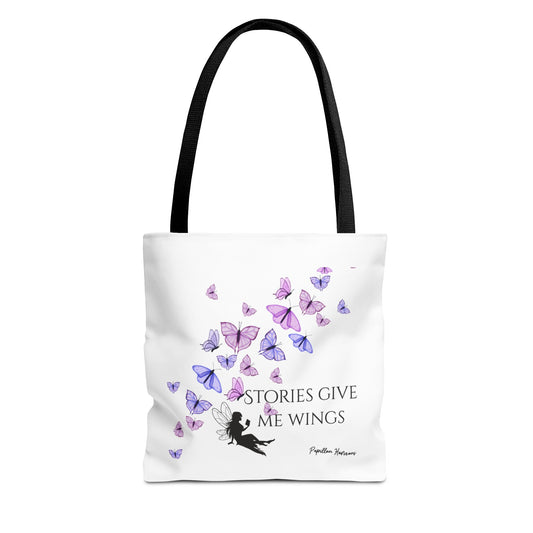 Inspirational Butterfly Quote Tote Bag, Perfect Gift for Book Lovers, Stylish Everyday Tote