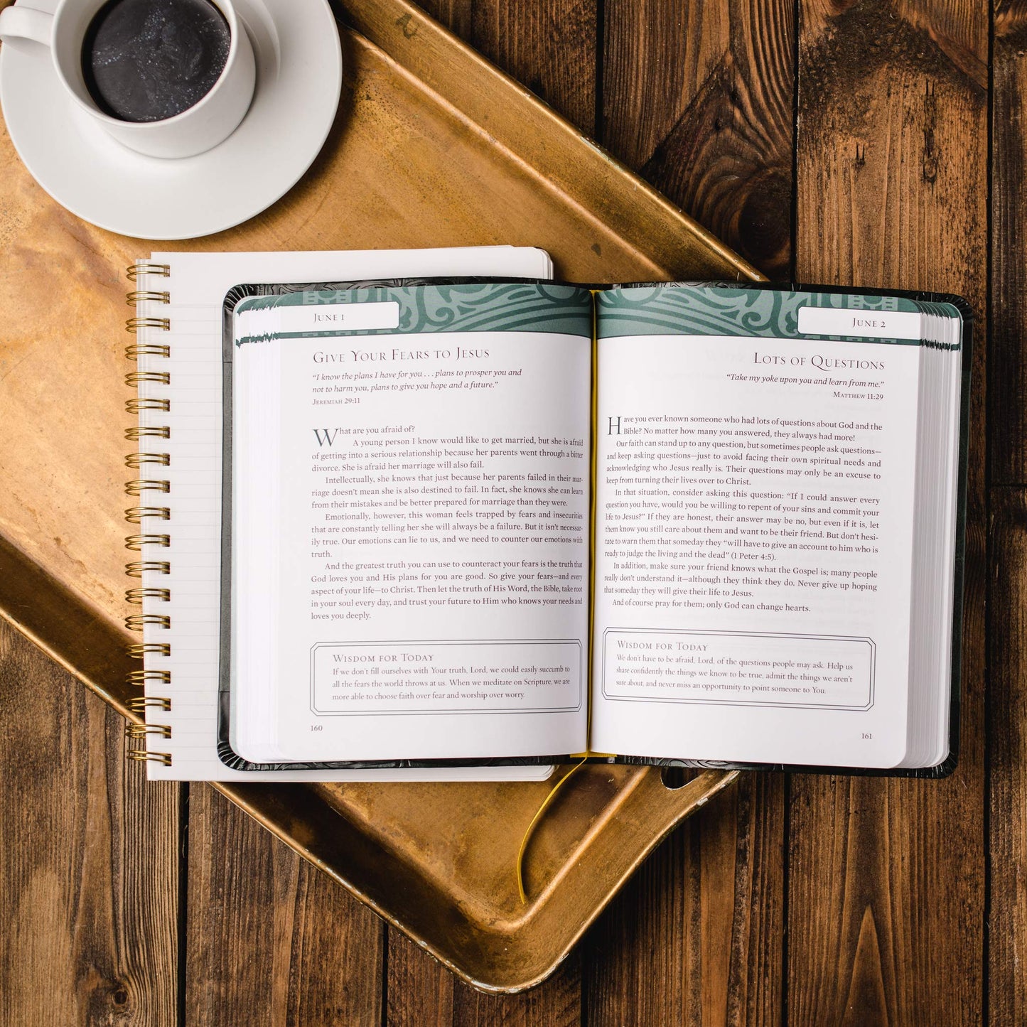 Wisdom for Each Day (Large Text Leathersoft): Daily Devotions to Guide Your Life and Grow Your Faith (A 365-Day Devotional)