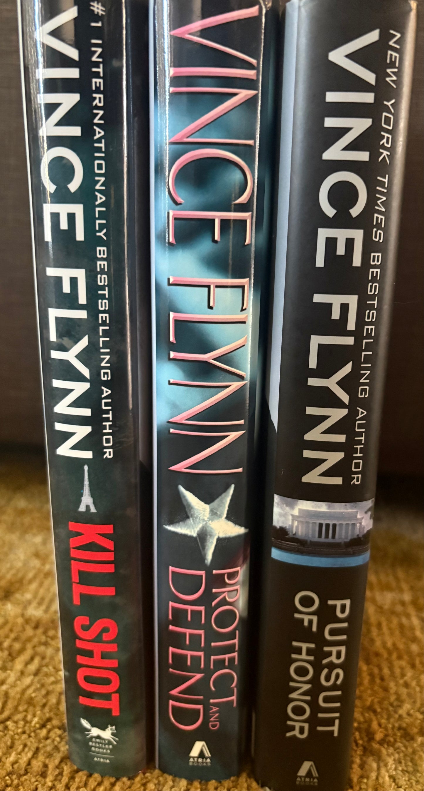 Vince Flynn Book Lot Of 3  Hardcover 1st Edition Suspense Crime Thriller
