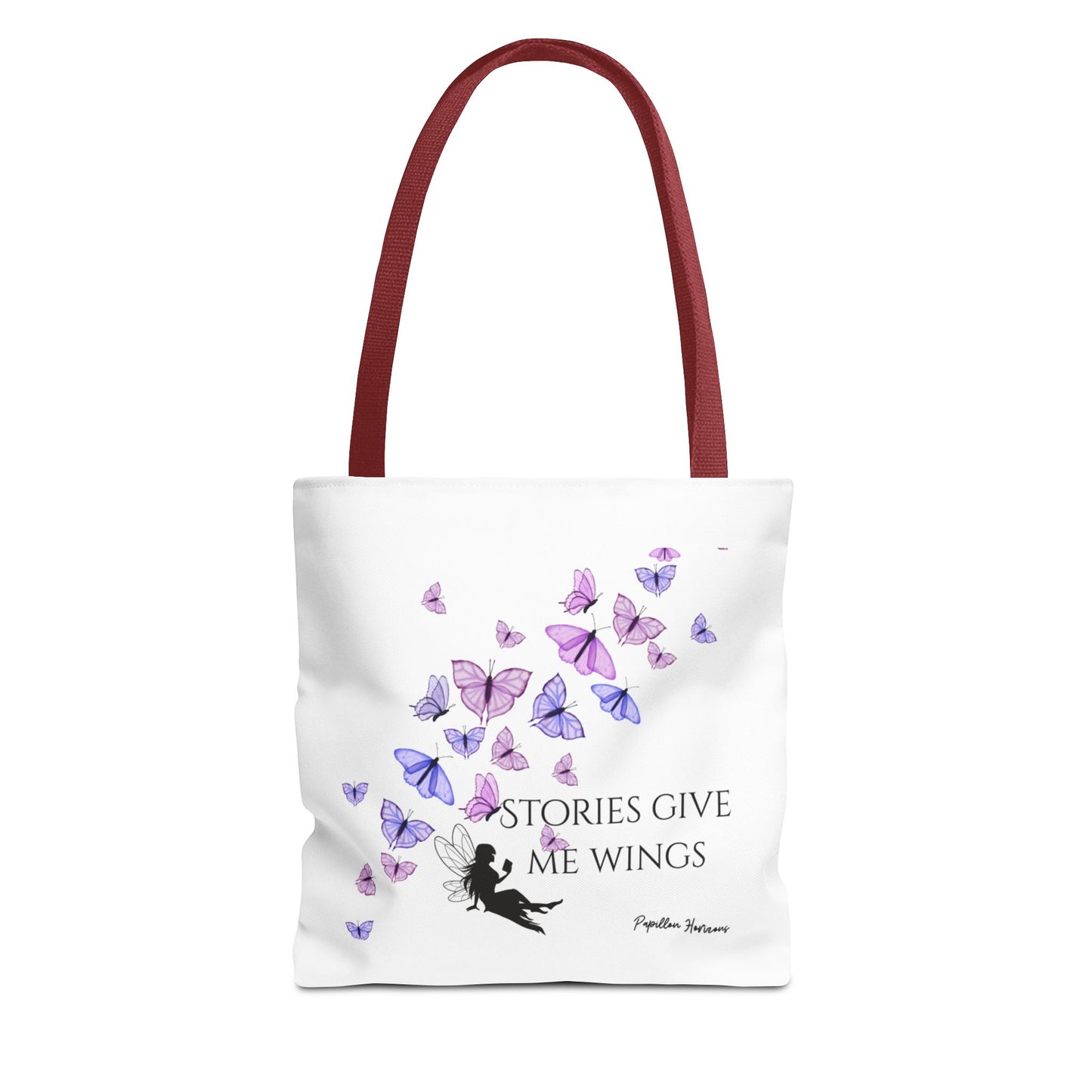 Inspirational Butterfly Quote Tote Bag, Perfect Gift for Book Lovers, Stylish Everyday Tote