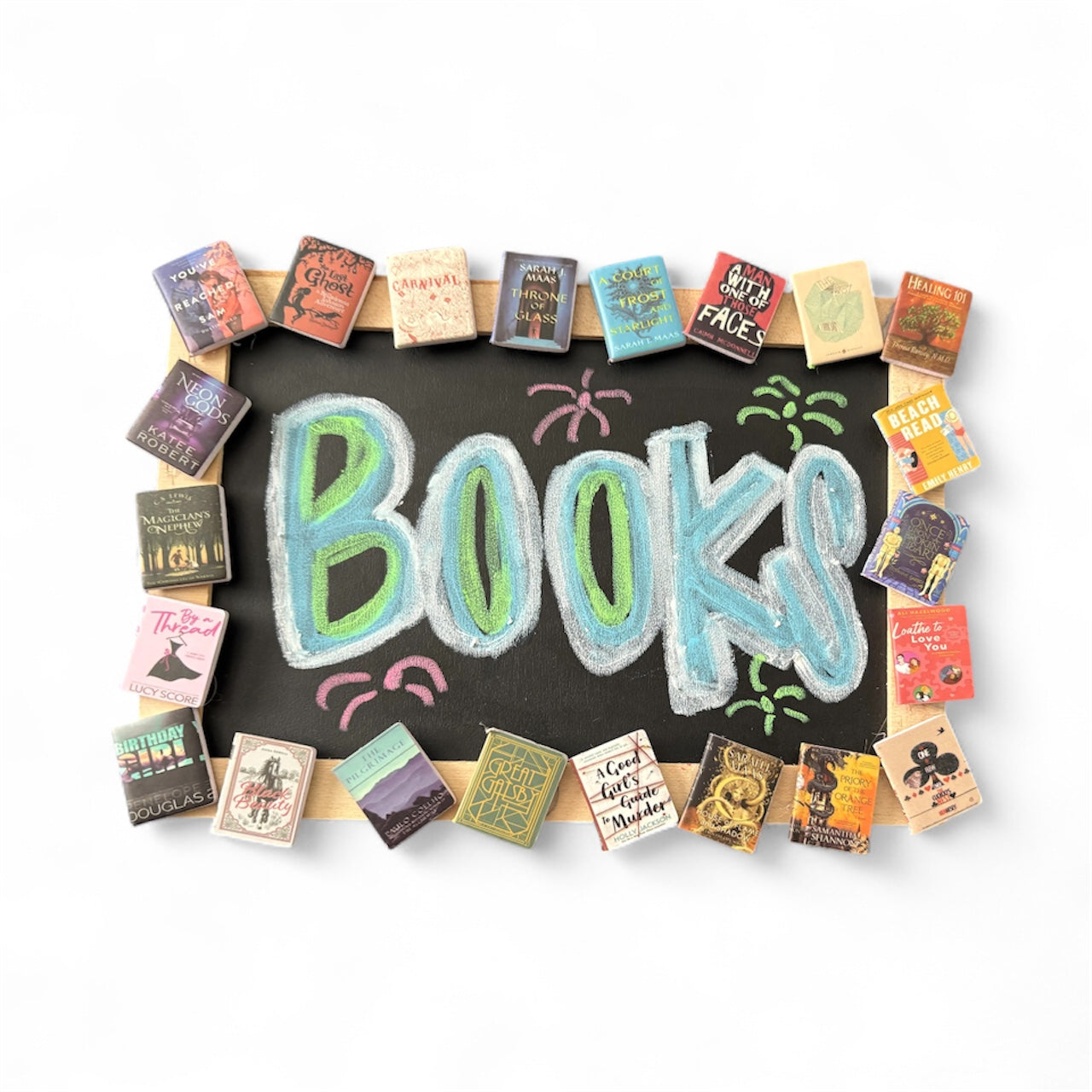 Mini Books Tabletop Chalkboard