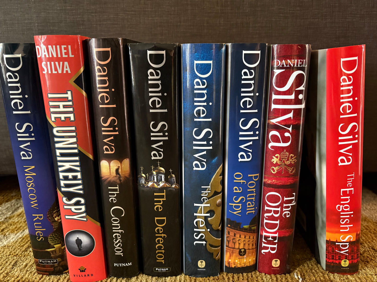DANIEL SILVA  BOOKS LOT OF 16 LIKE NEW Hardcover Thriller Crime Suspense