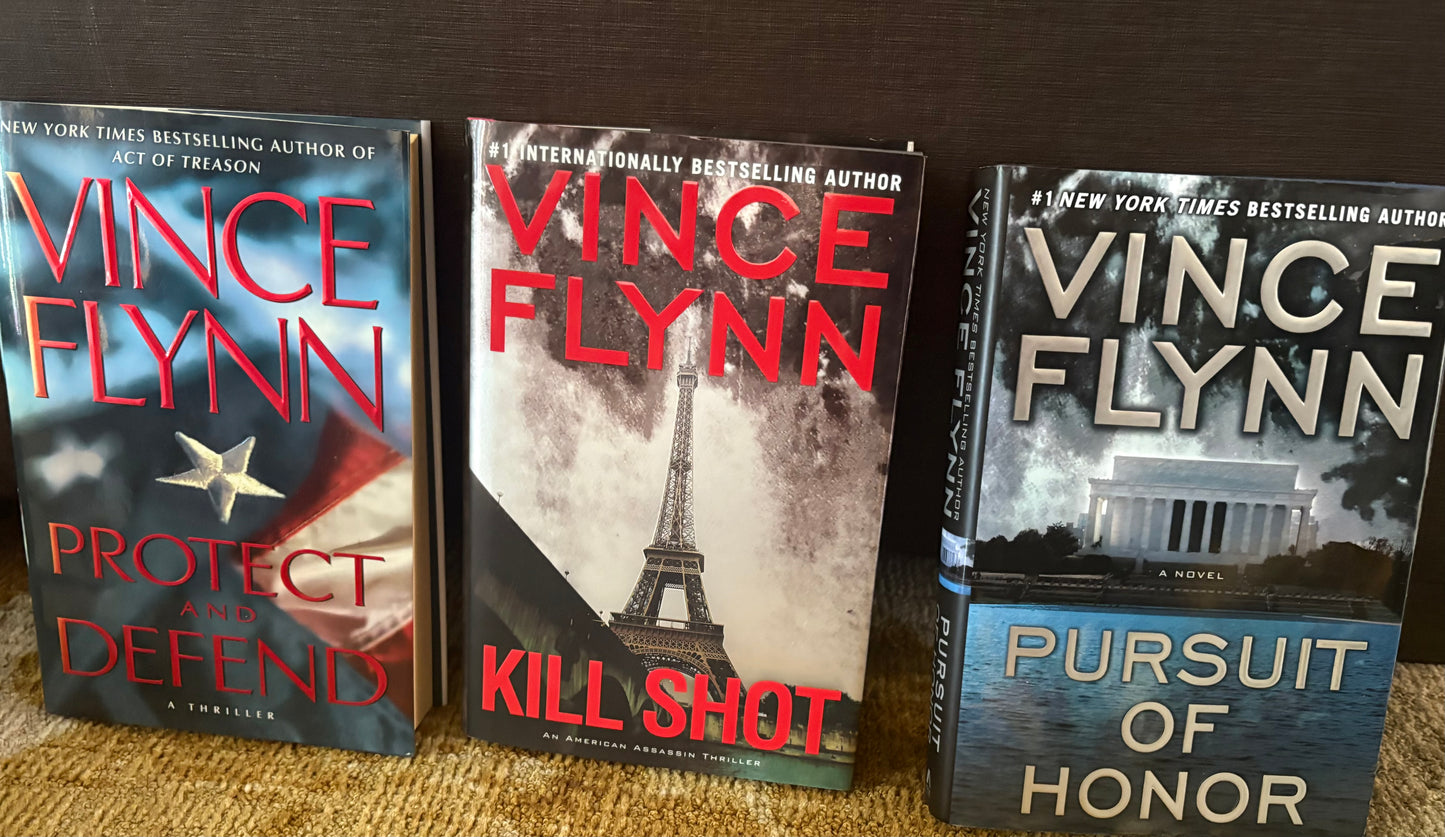 Vince Flynn Book Lot Of 3  Hardcover 1st Edition Suspense Crime Thriller