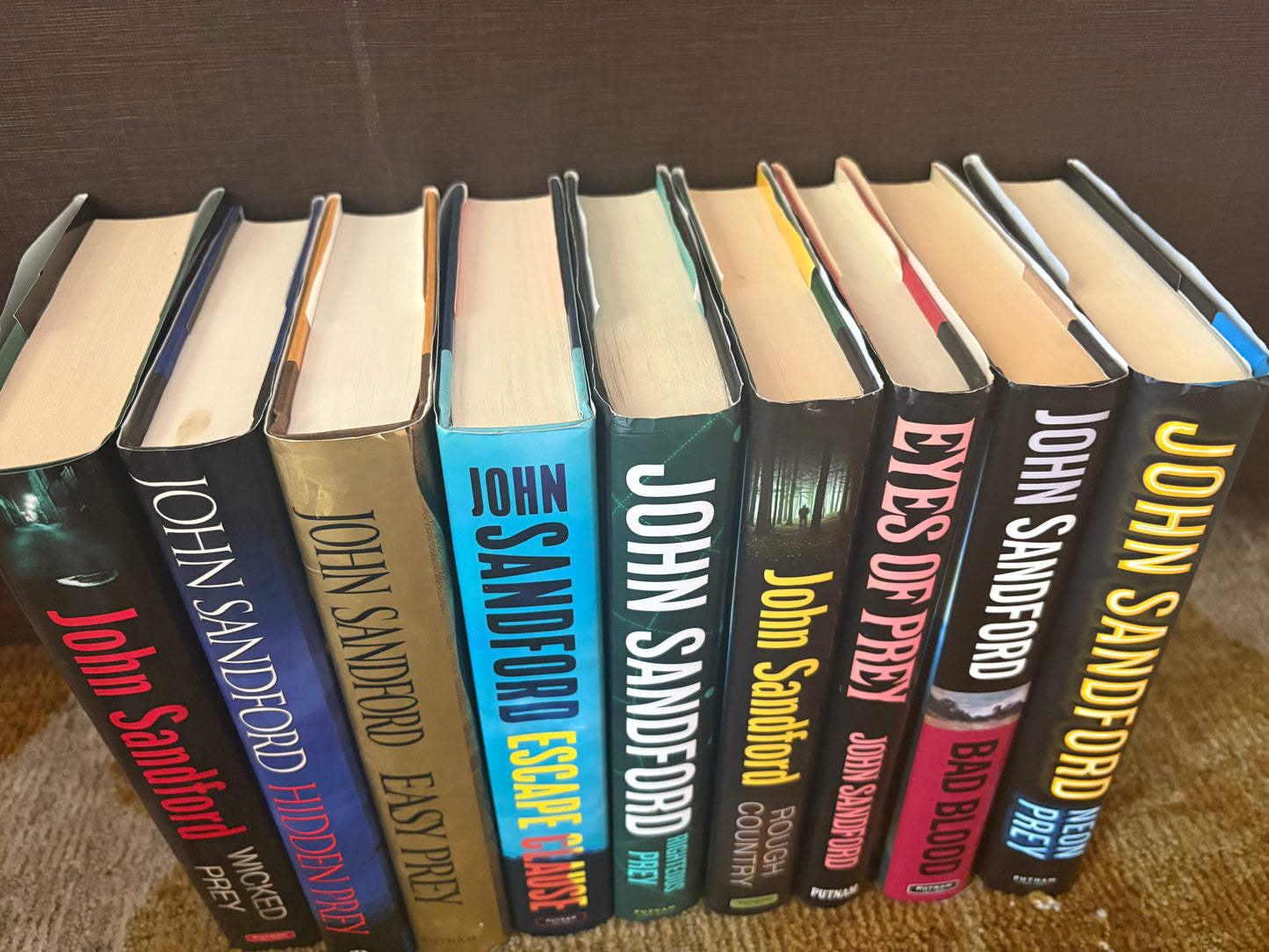 John Sandford Book Lot Of 9 Hardcover Thriller Suspense Crime