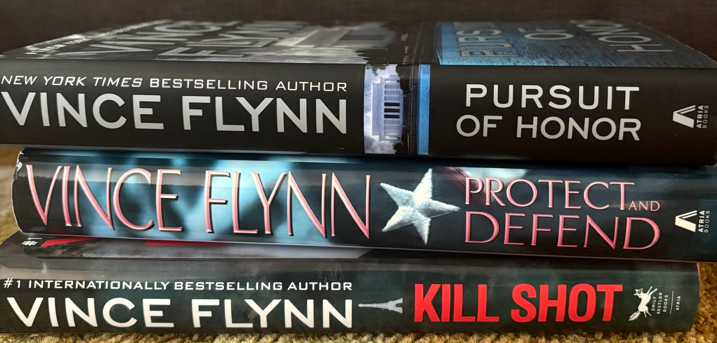 Vince Flynn Book Lot Of 3  Hardcover 1st Edition Suspense Crime Thriller