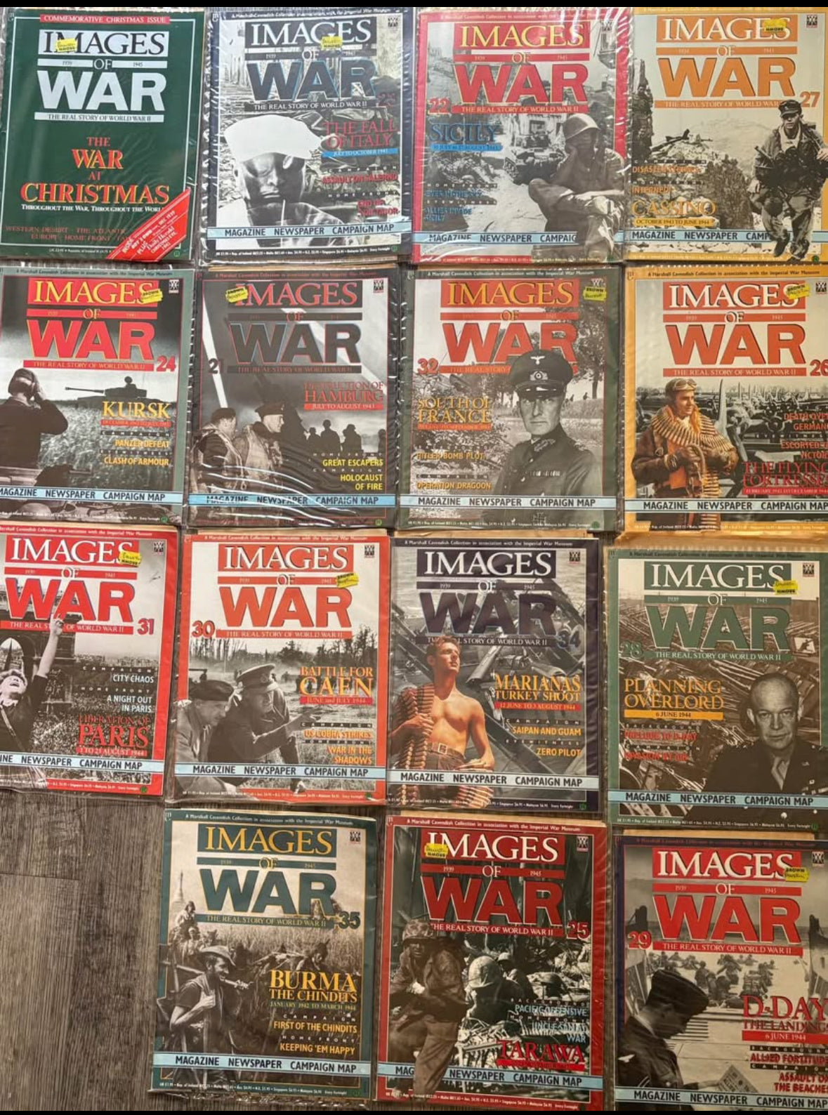 VINTAGE Images of War Magazine Lot - Issues #21-35 + Christmas Edition